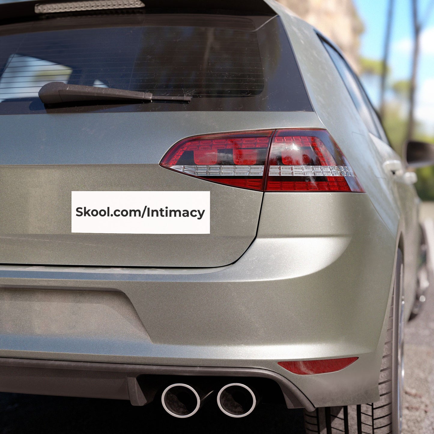 Car Magnet — Skool.com/Intimacy URL Bumper Sticker Magnet