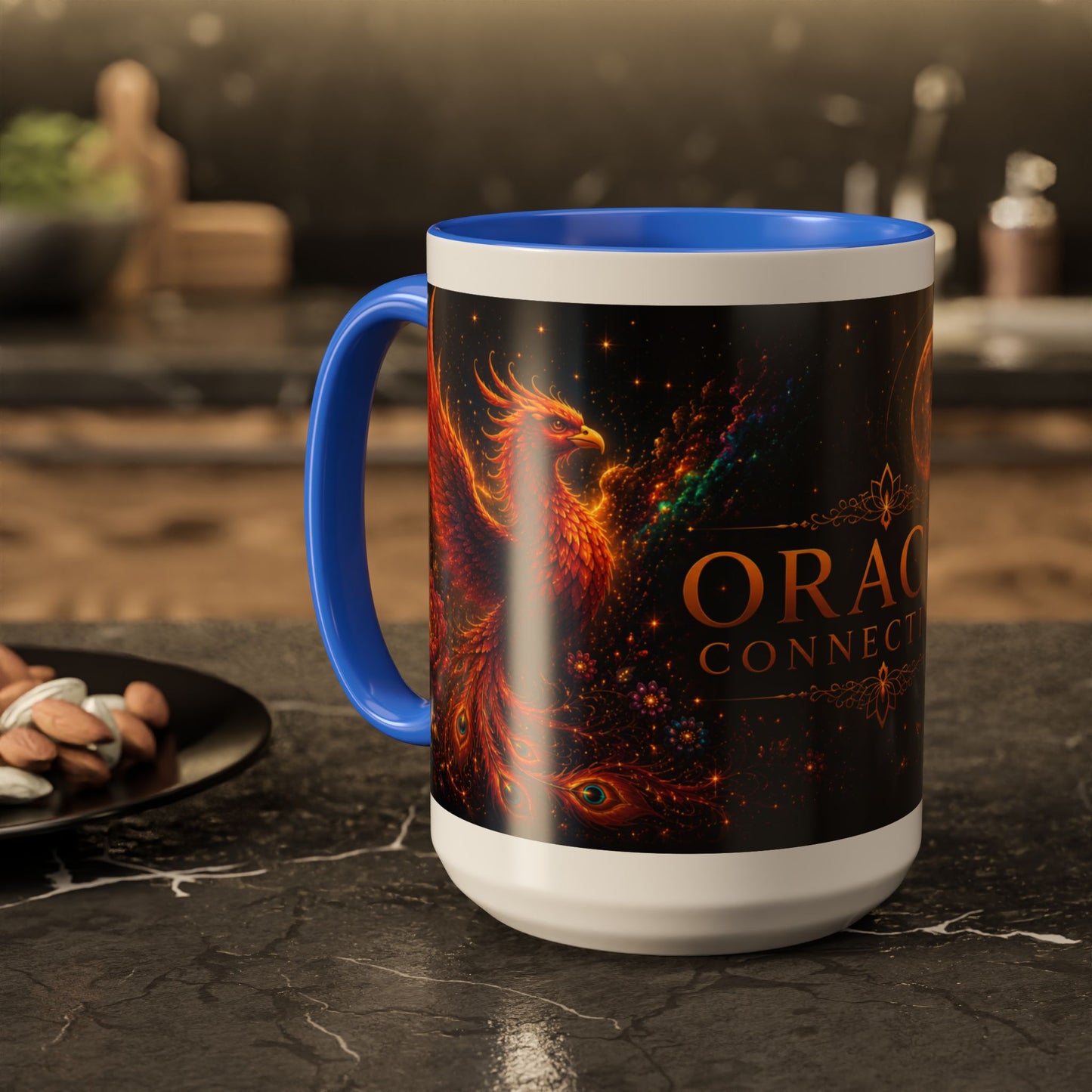 Oracle Connections Phoenix Mug — Mystical Moon & Phoenix 11oz/15oz