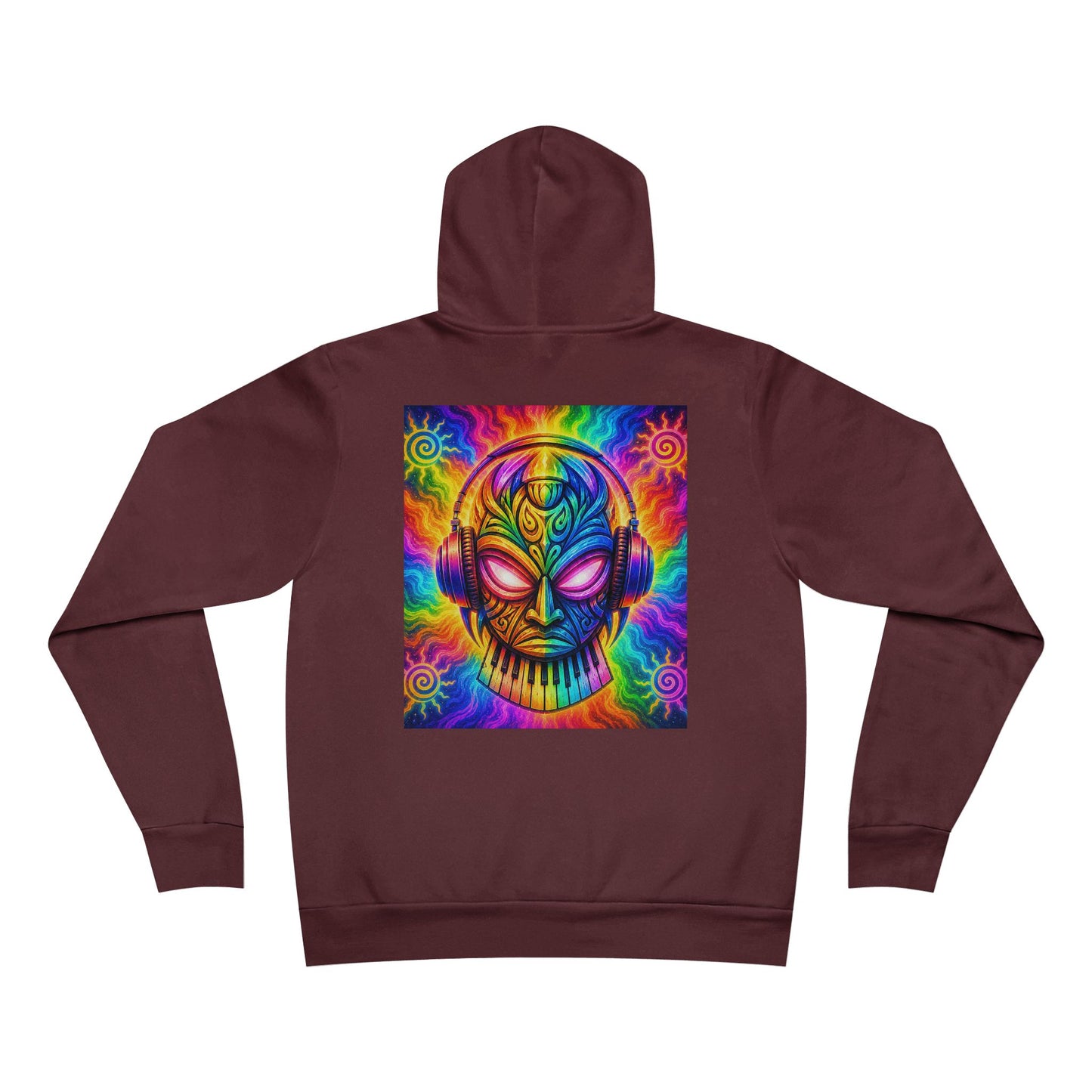 V1B1N Mermaid Hoodie – Colorful Trippy Space Art Pullover
