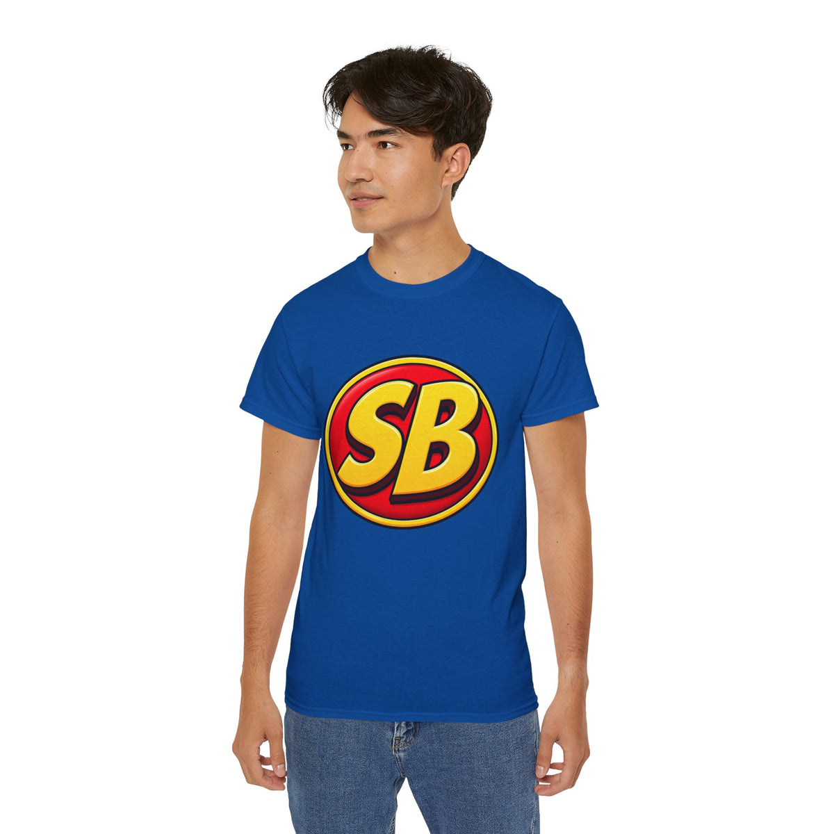 Super Behind Logo Tee — Retro Comic Graphic T-Shirt