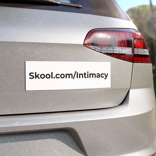 Car Magnet — Skool.com/Intimacy URL Bumper Sticker Magnet