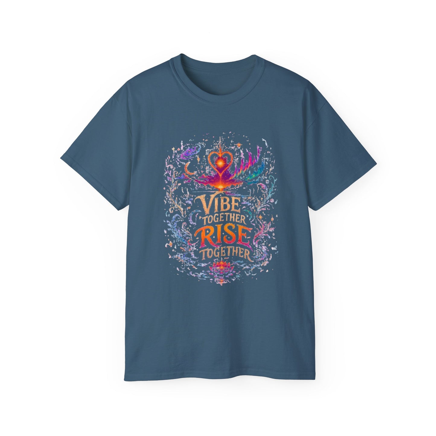 Vibe Together Rise Together Tee — Spiritual Inspirational Graphic T-Shirt