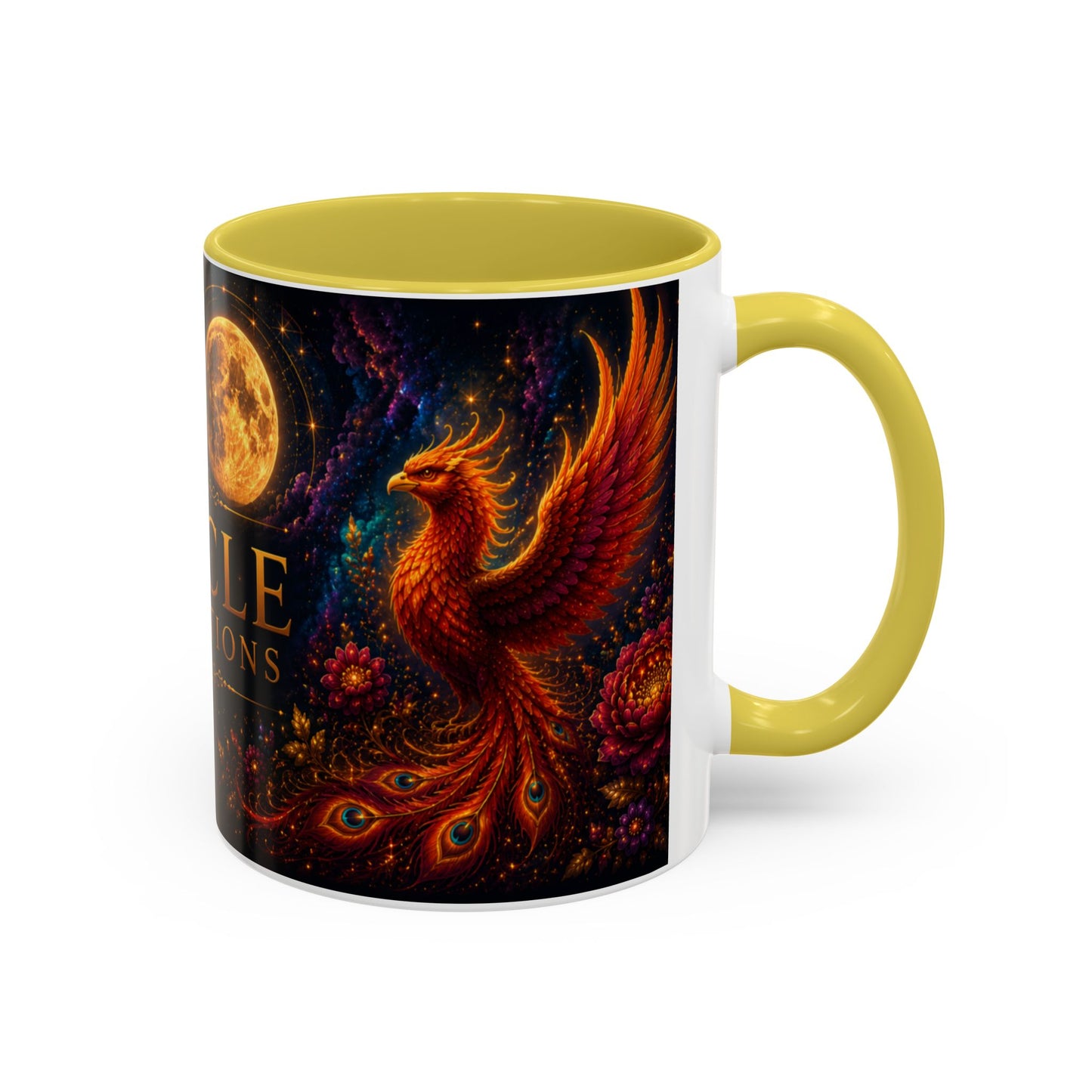 Oracle Connections Phoenix Mug — Mystical Moon & Phoenix 11oz/15oz