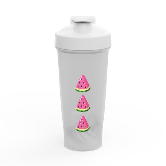 Watermelon Protein Shaker Bottle — Fruit Shake Mixer for Gym & Smoothies