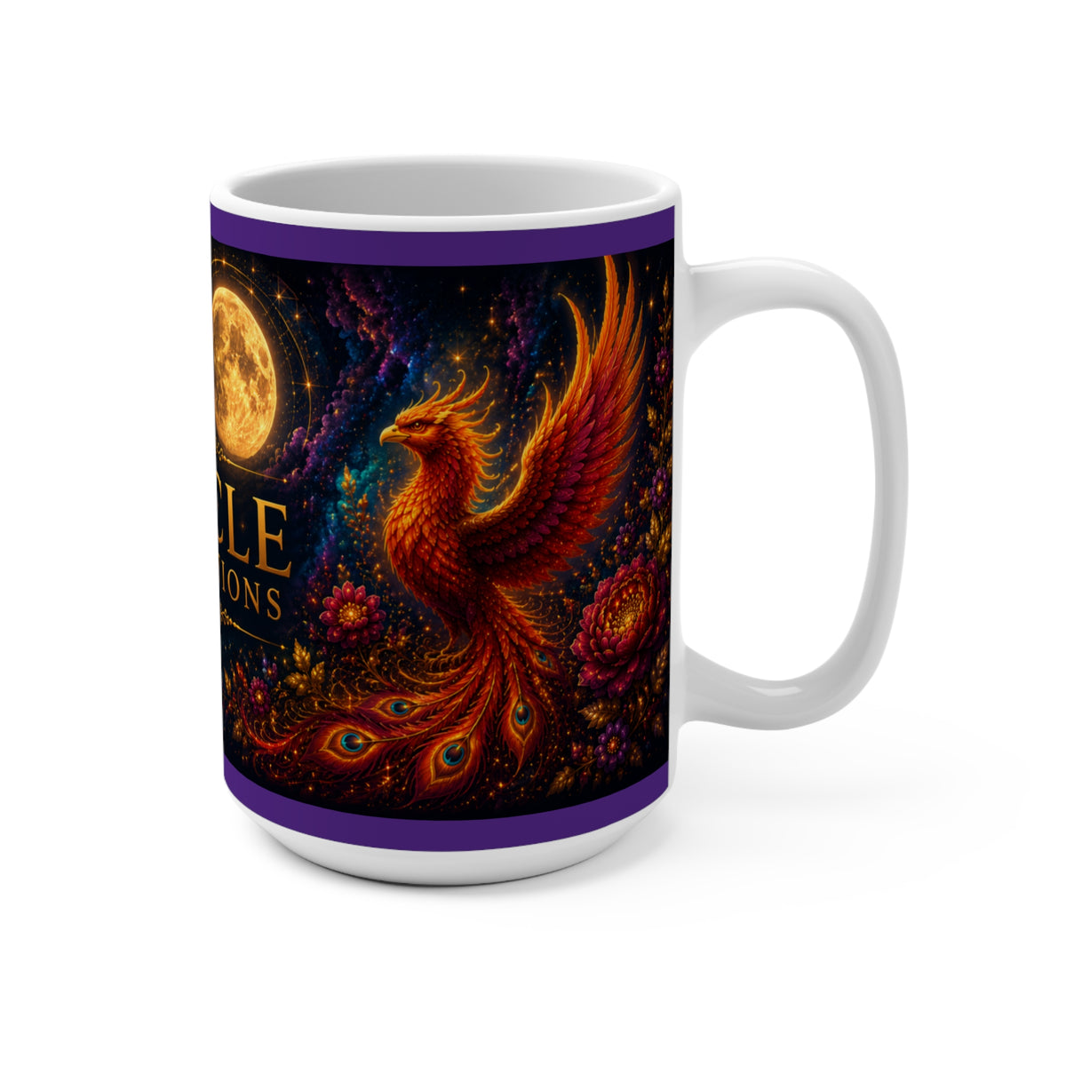 Oracle Connections Phoenix 15oz Ceramic Mug — Mythic Tarot Coffee Cup