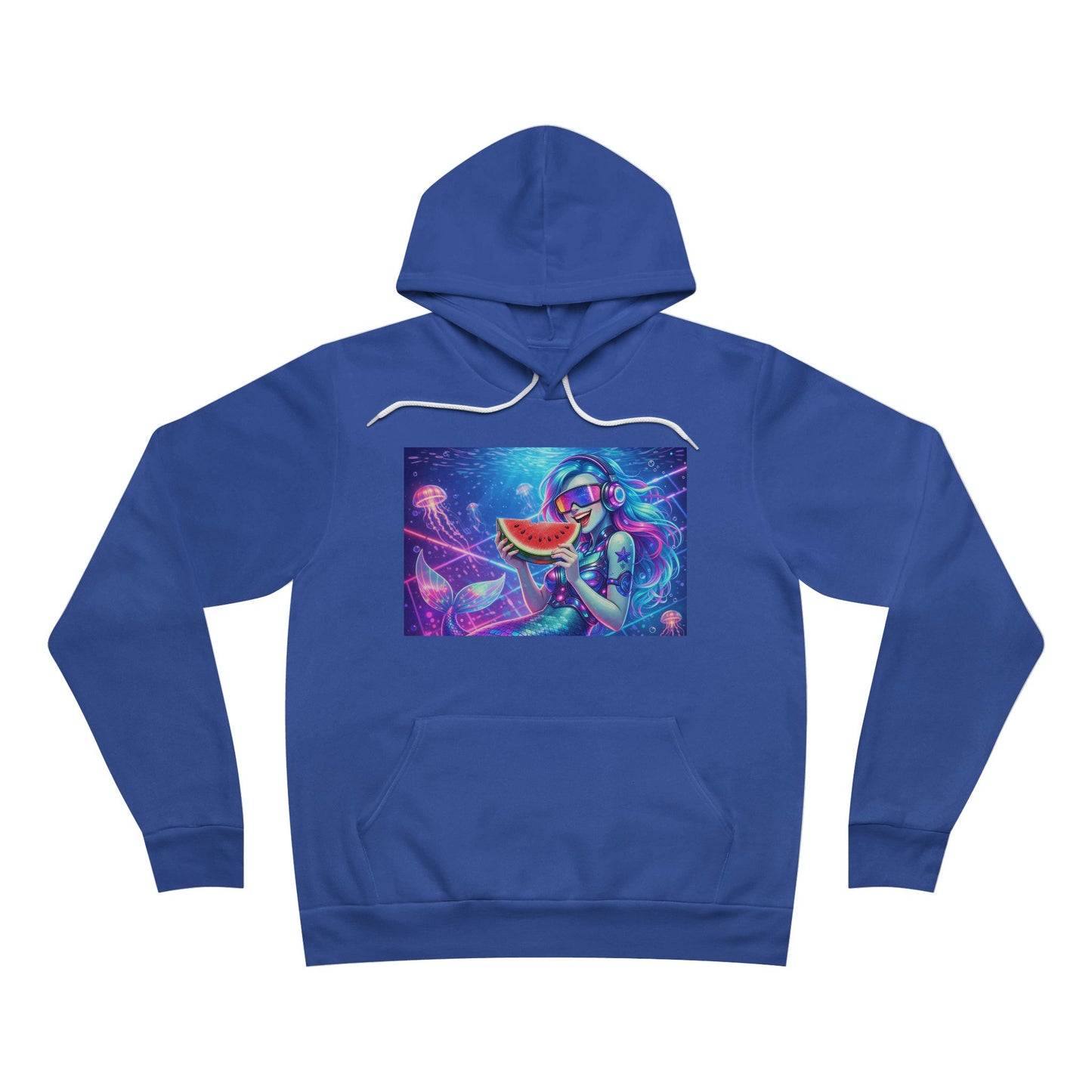 V1B1N Mermaid Hoodie – Colorful Trippy Space Art Pullover
