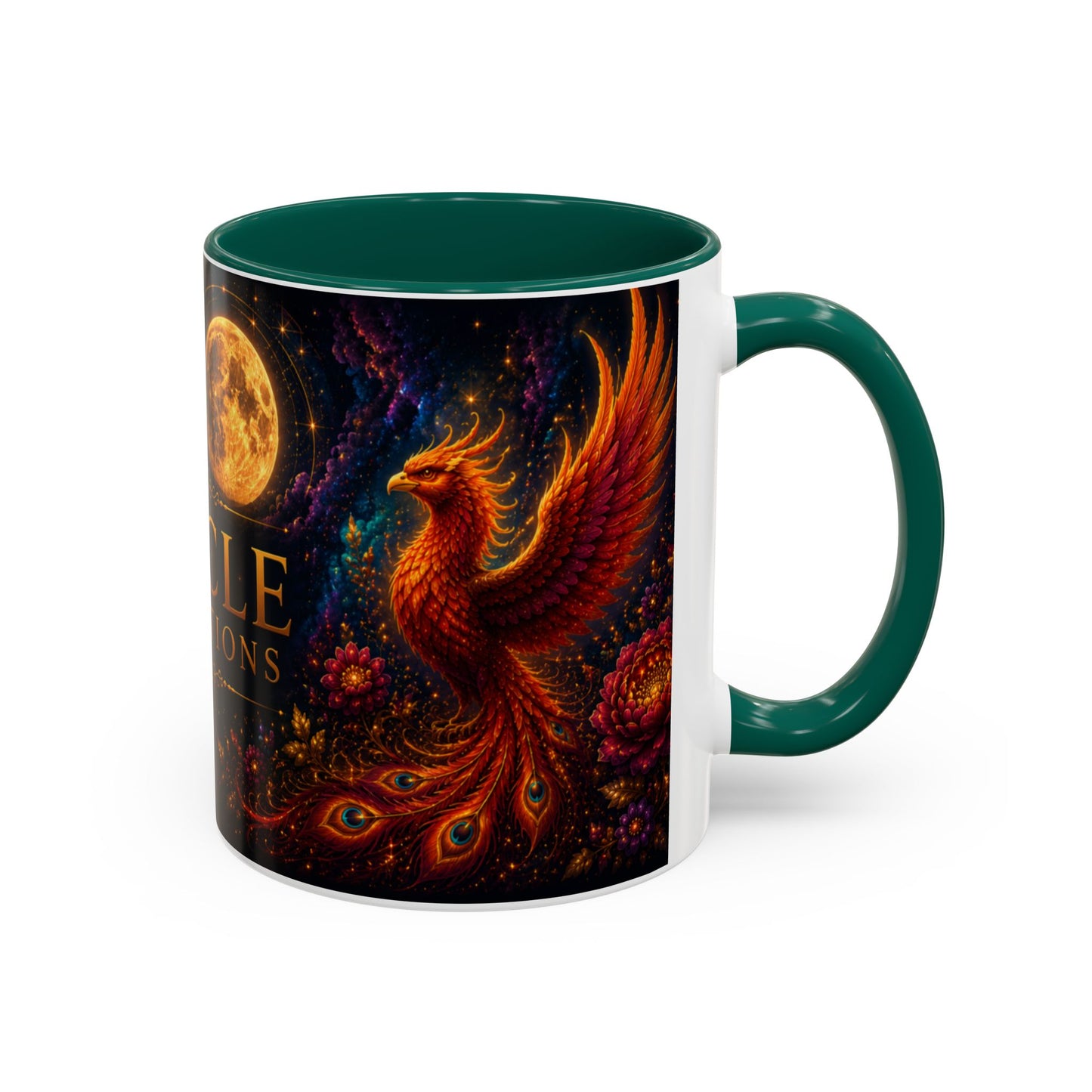Oracle Connections Phoenix Mug — Mystical Moon & Phoenix 11oz/15oz
