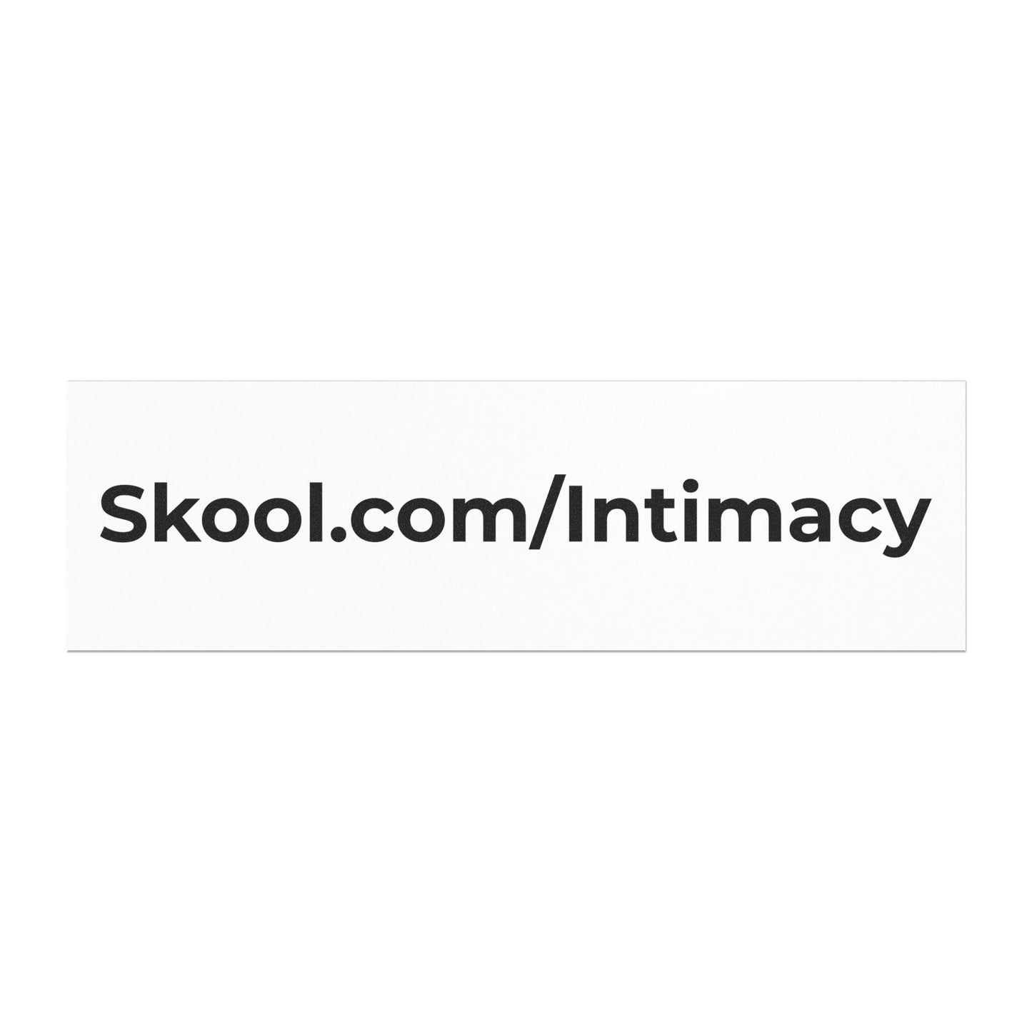 Car Magnet — Skool.com/Intimacy URL Bumper Sticker Magnet