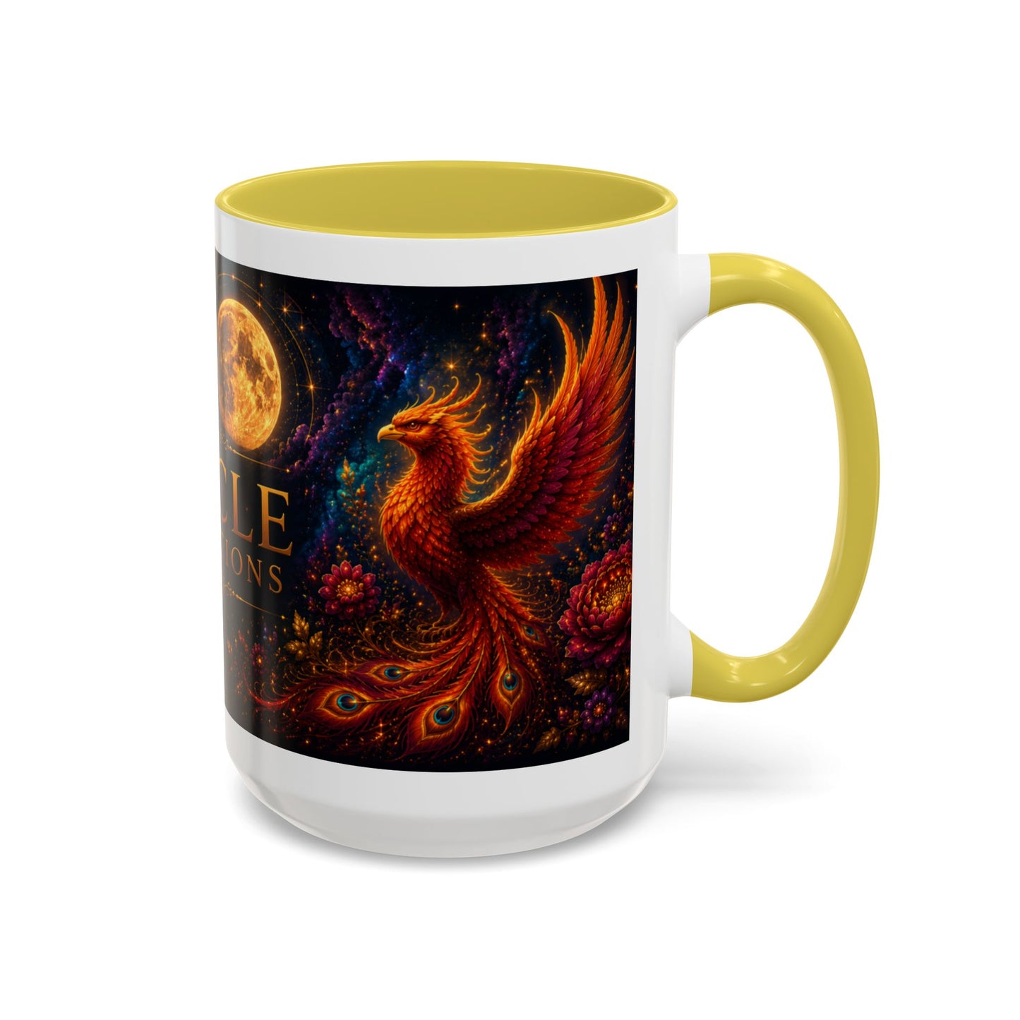 Oracle Connections Phoenix Mug — Mystical Moon & Phoenix 11oz/15oz