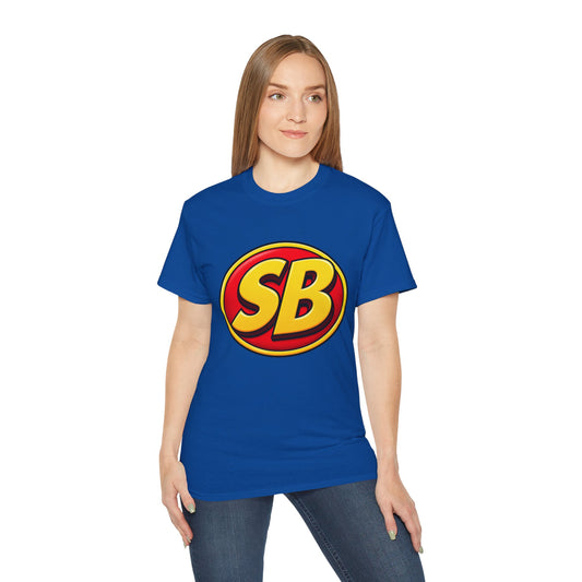 Super Behind Logo Tee — Retro Comic Graphic T-Shirt
