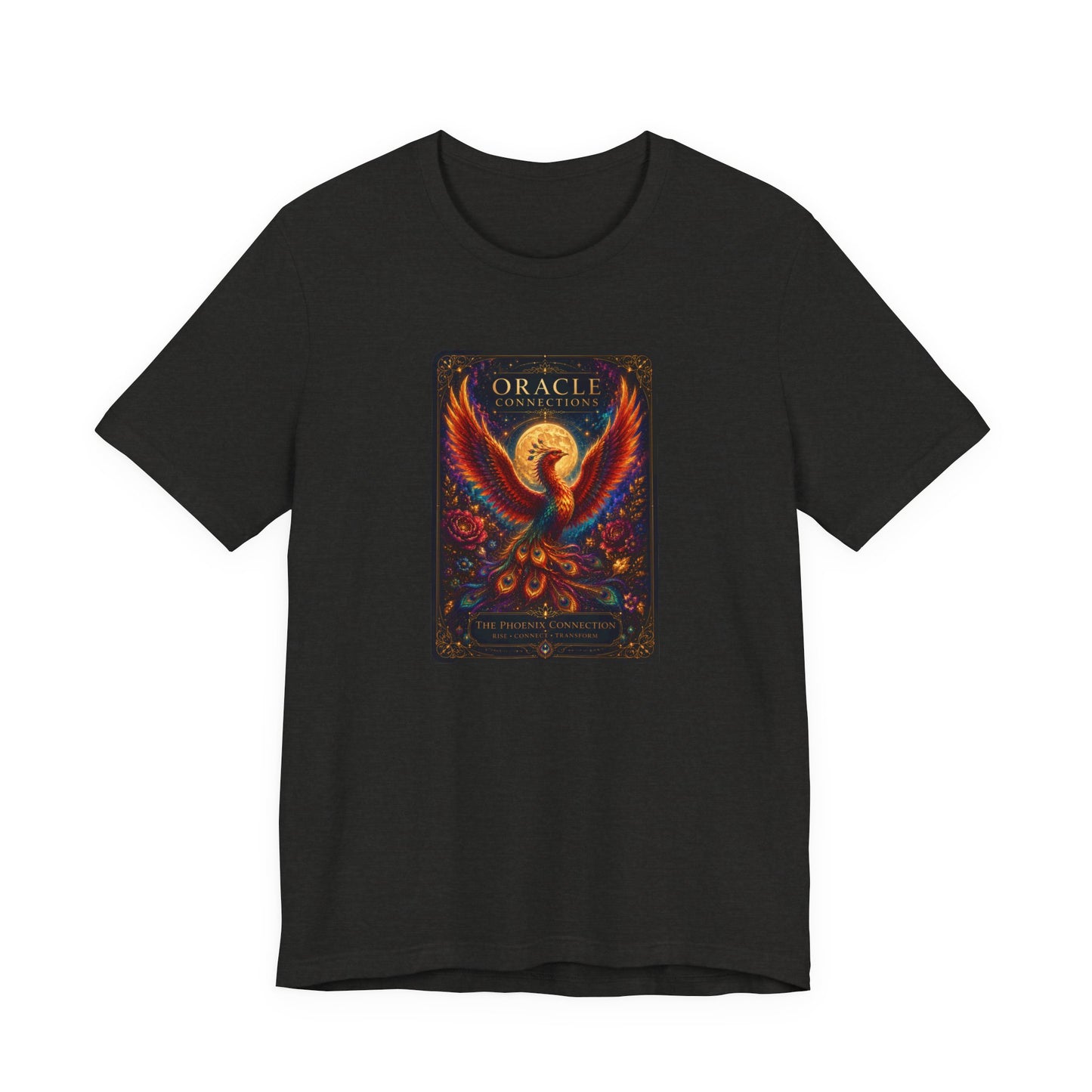 Phoenix Oracle Tee — Mystical Tarot Art T‑Shirt