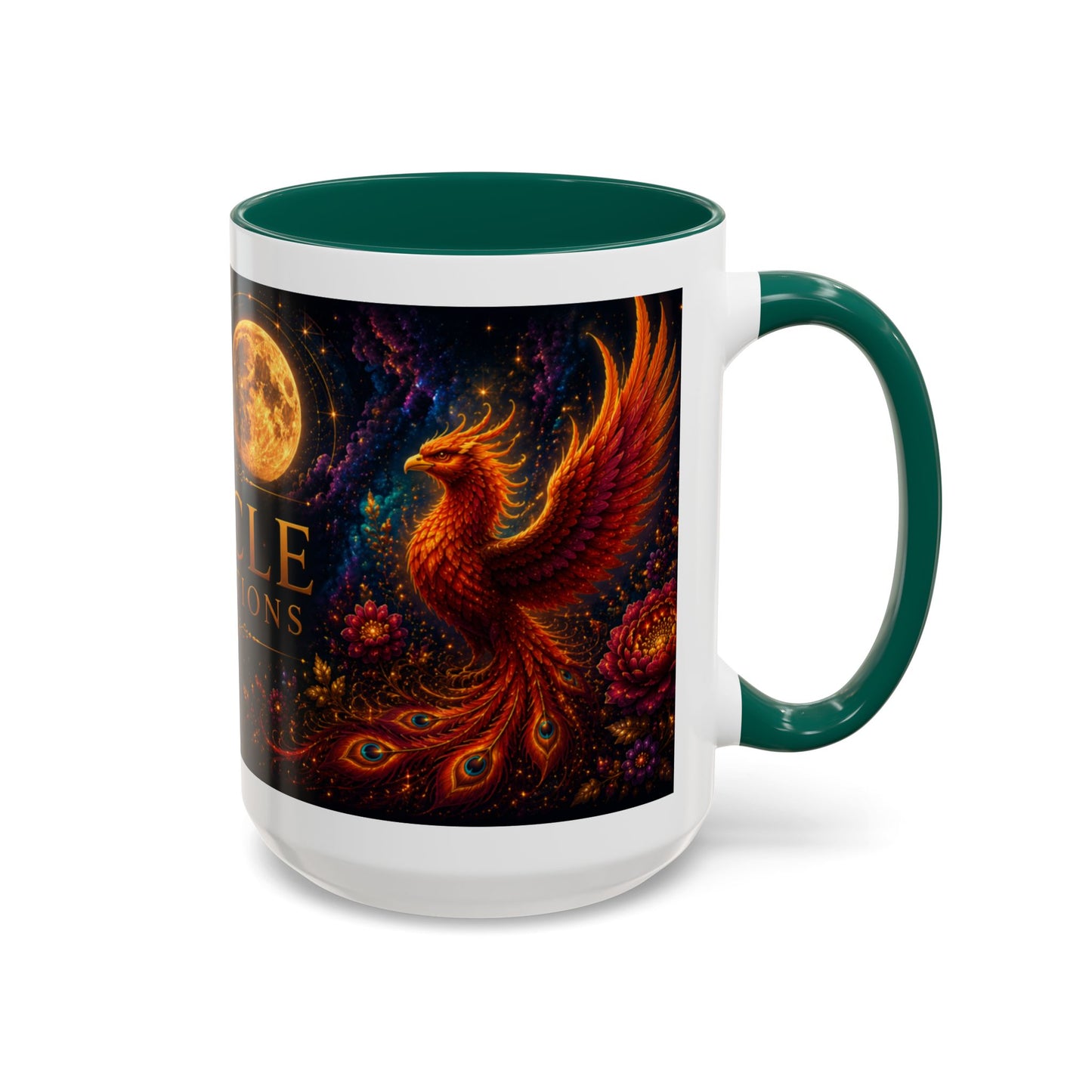 Oracle Connections Phoenix Mug — Mystical Moon & Phoenix 11oz/15oz