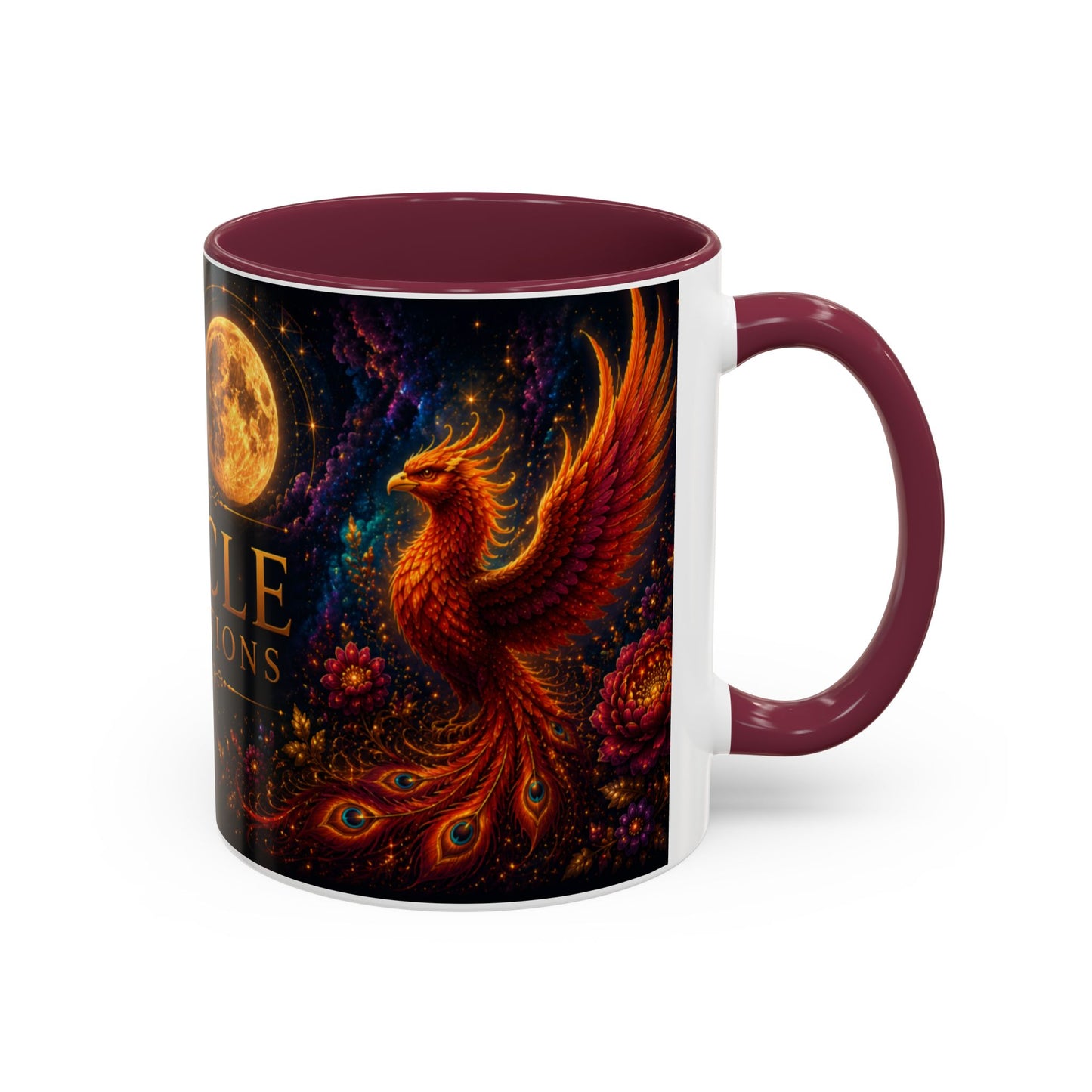 Oracle Connections Phoenix Mug — Mystical Moon & Phoenix 11oz/15oz