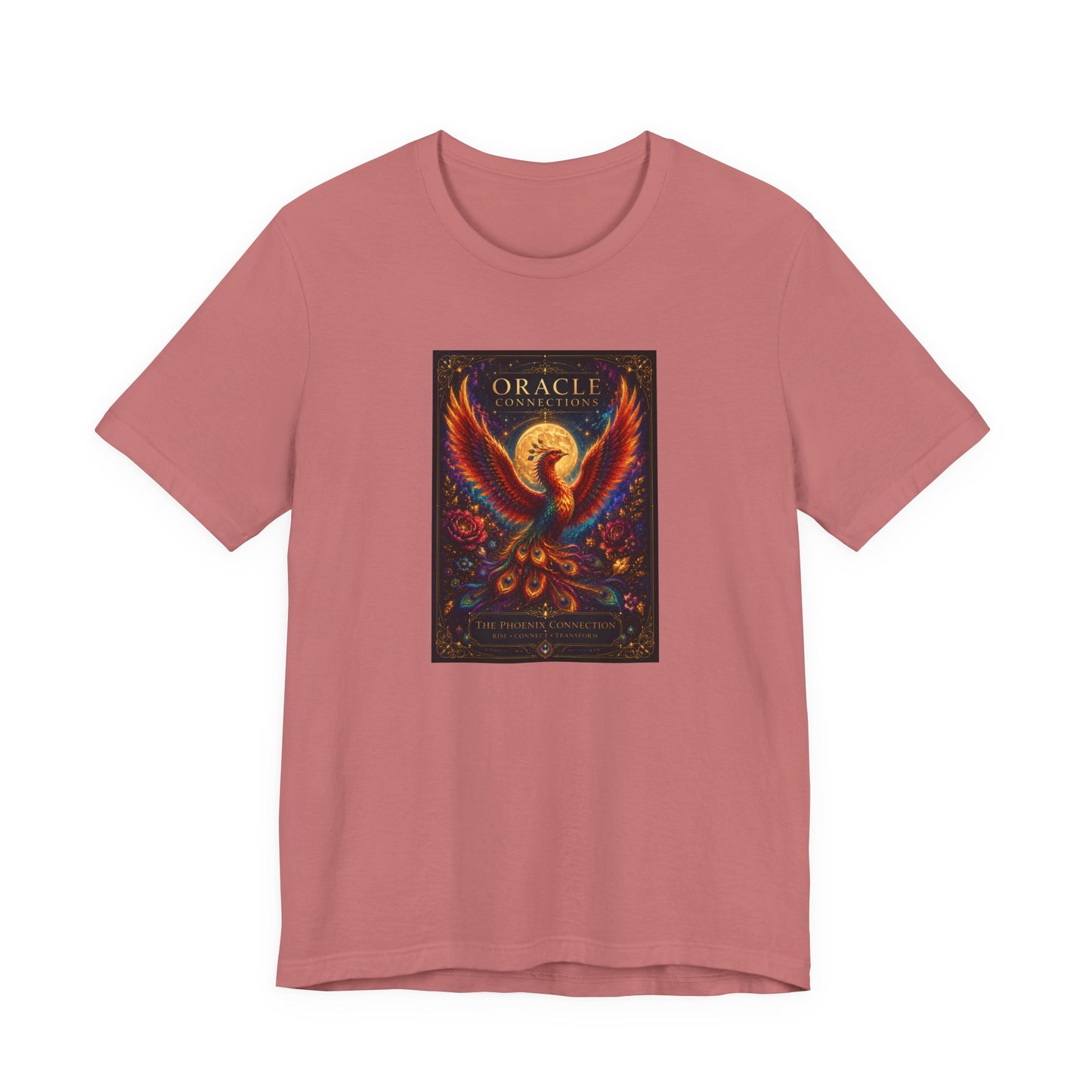 Phoenix Oracle Tee — Mystical Tarot Art T‑Shirt