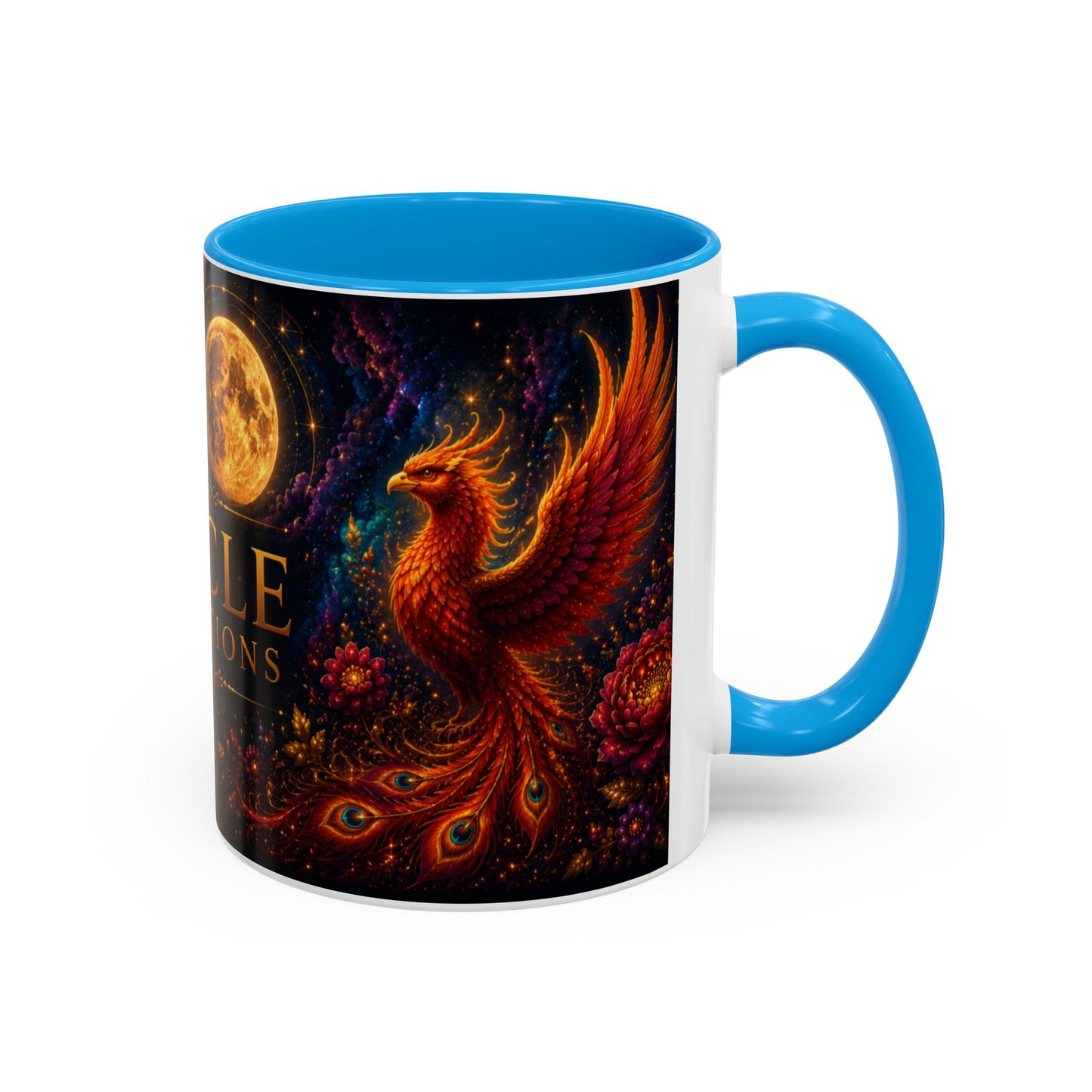 Oracle Connections Phoenix Mug — Mystical Moon & Phoenix 11oz/15oz
