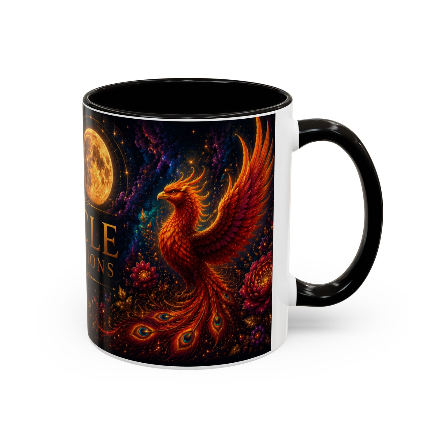 Oracle Connections Phoenix Mug — Mystical Moon & Phoenix 11oz/15oz