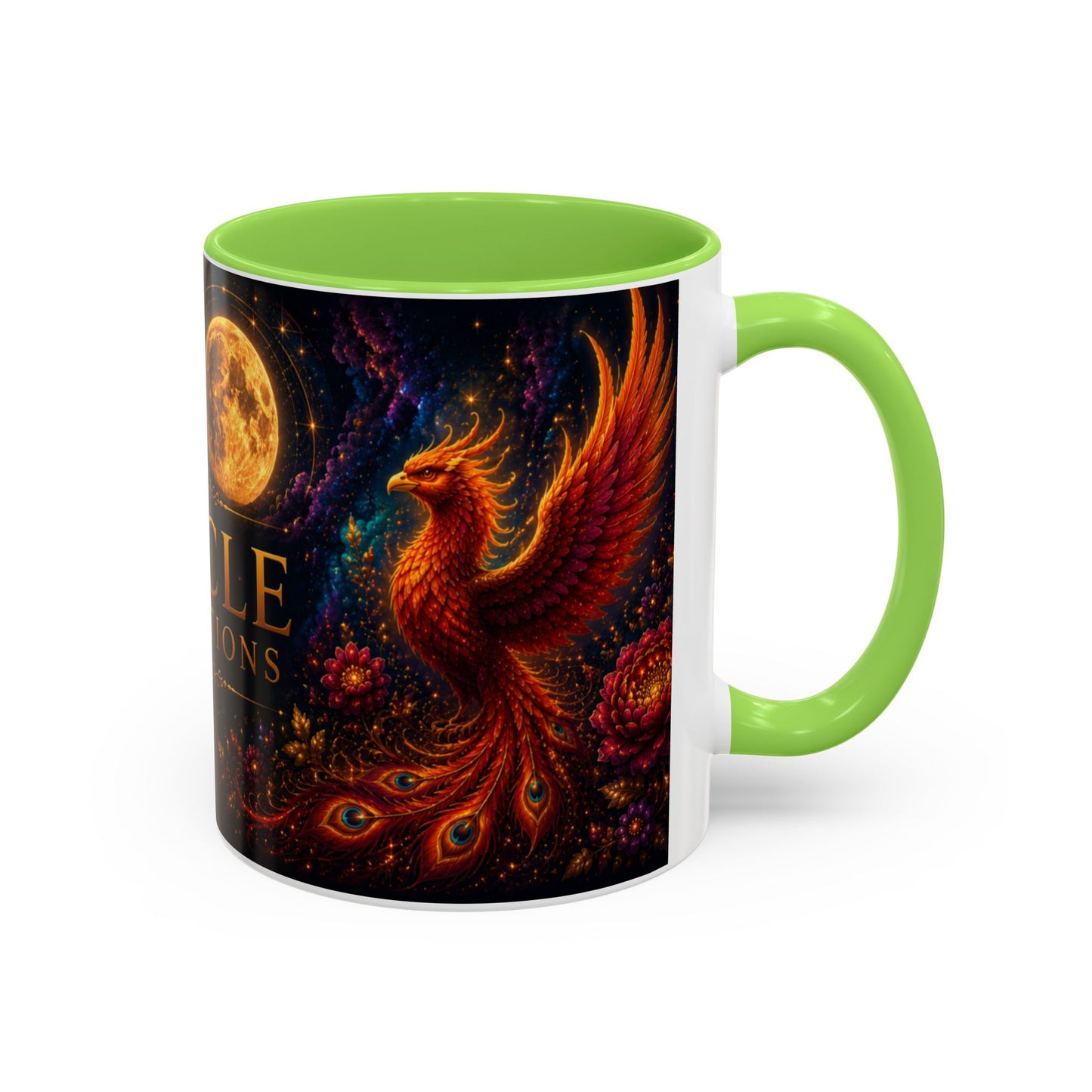 Oracle Connections Phoenix Mug — Mystical Moon & Phoenix 11oz/15oz
