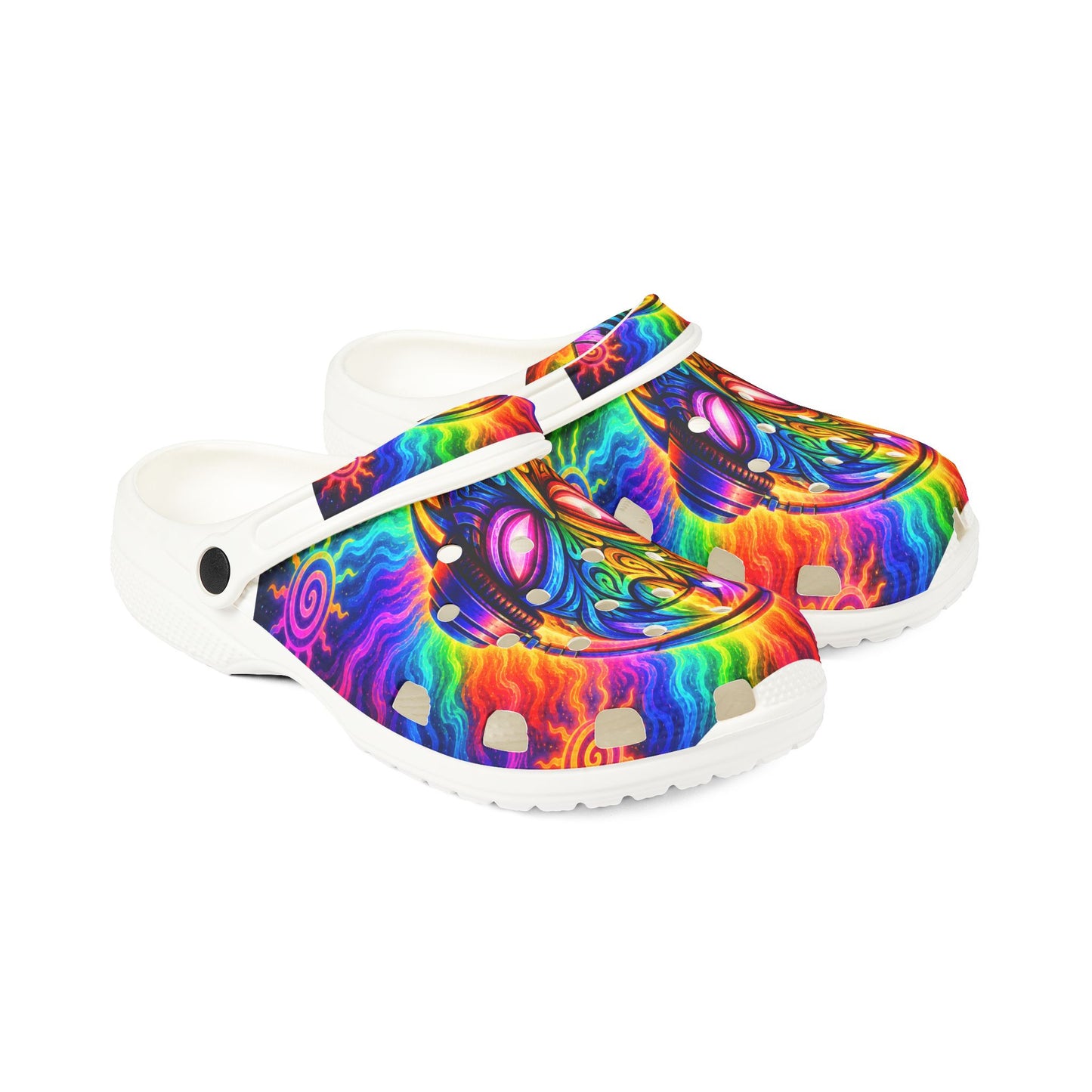 V1B1N EVA Foam Clogs — Colorful Festival Slip-On Shoes
