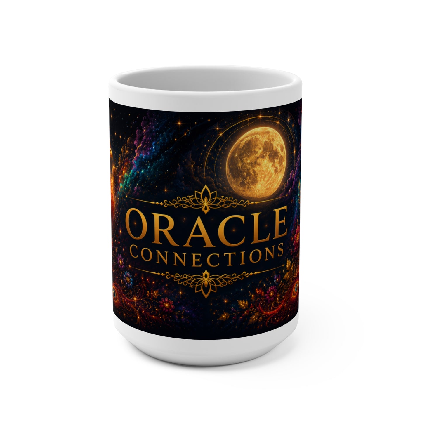Oracle Connections Phoenix 15oz Ceramic Mug — Mythic Tarot Coffee Cup