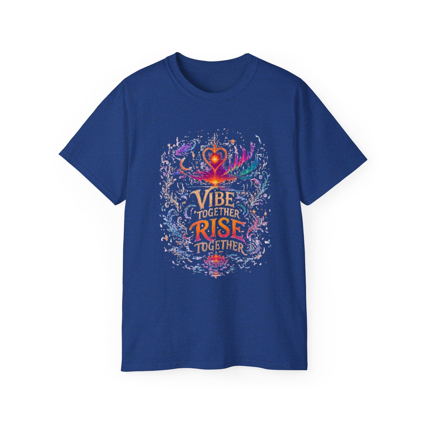 Vibe Together Rise Together Tee — Spiritual Inspirational Graphic T-Shirt