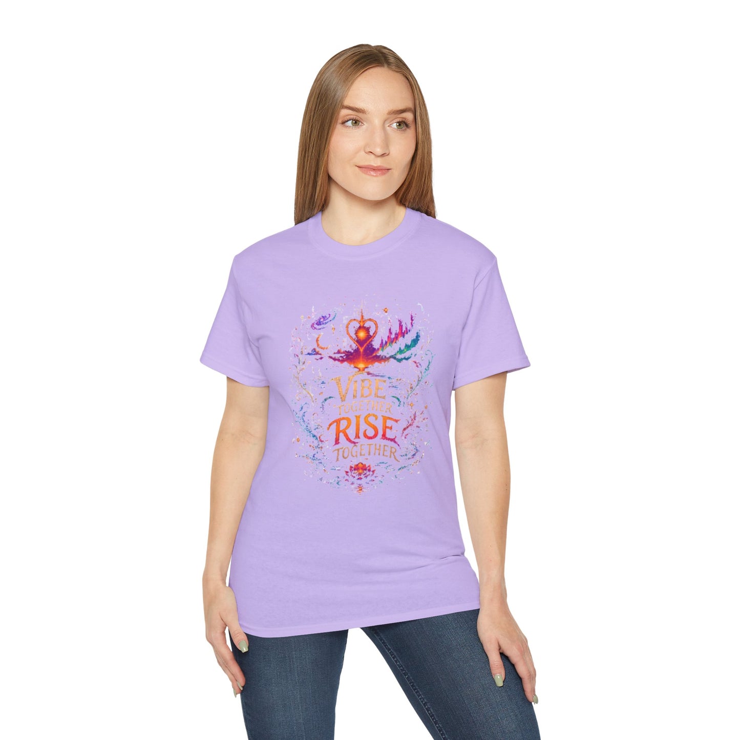 Vibe Together Rise Together Tee — Spiritual Inspirational Graphic T-Shirt
