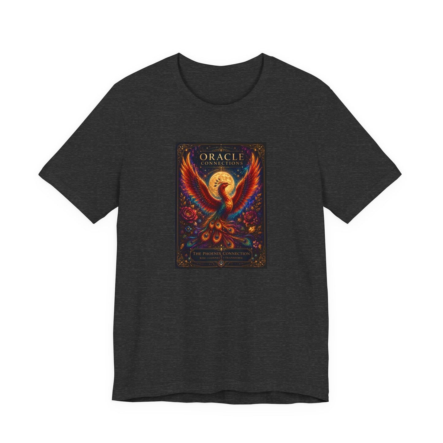 Phoenix Oracle Tee — Mystical Tarot Art T‑Shirt