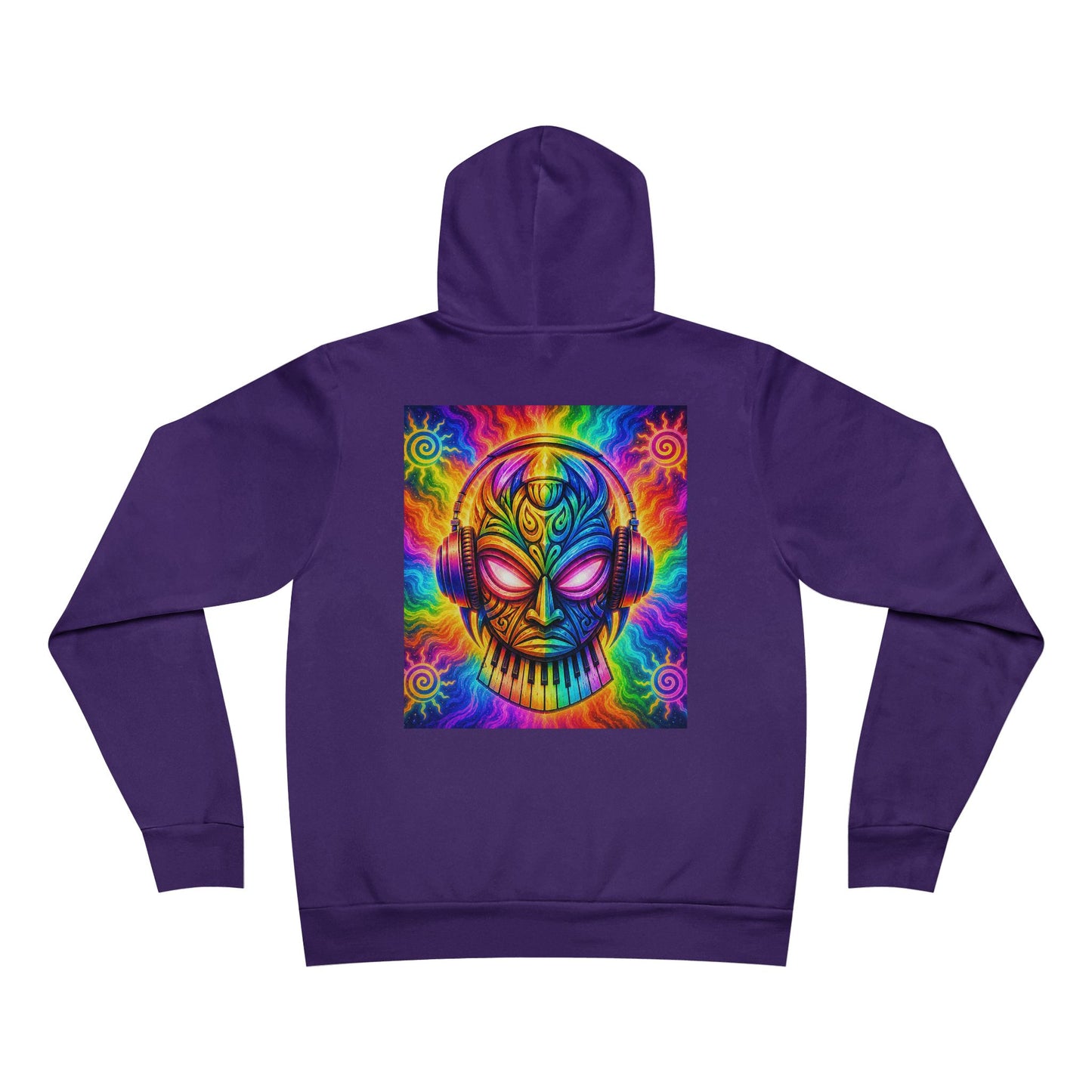 V1B1N Mermaid Hoodie – Colorful Trippy Space Art Pullover