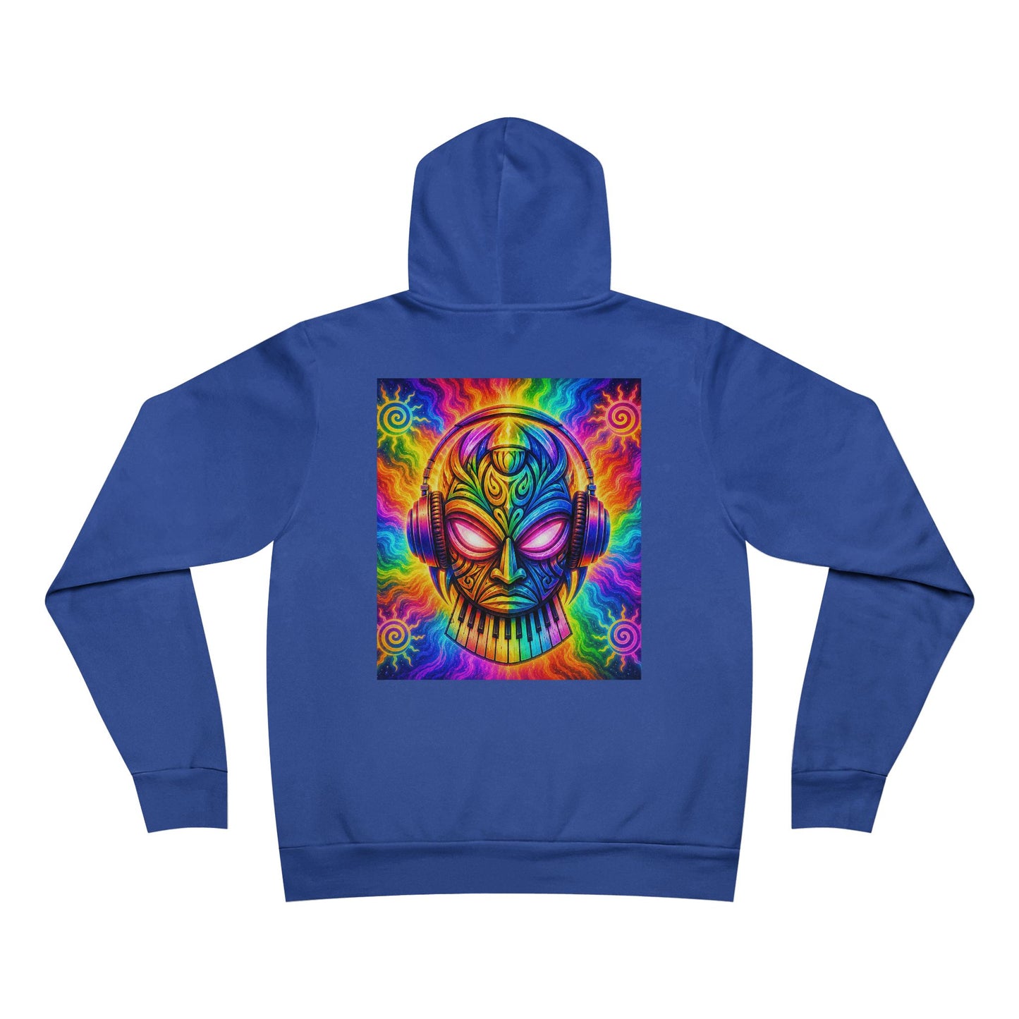 V1B1N Mermaid Hoodie – Colorful Trippy Space Art Pullover