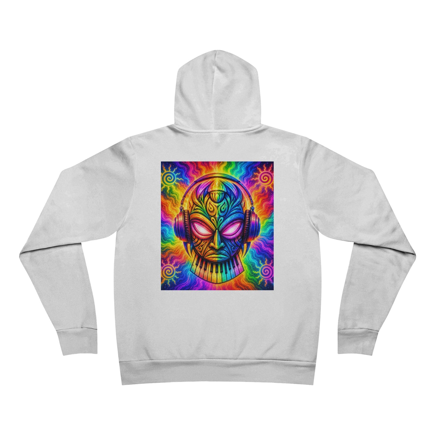 V1B1N Mermaid Hoodie – Colorful Trippy Space Art Pullover