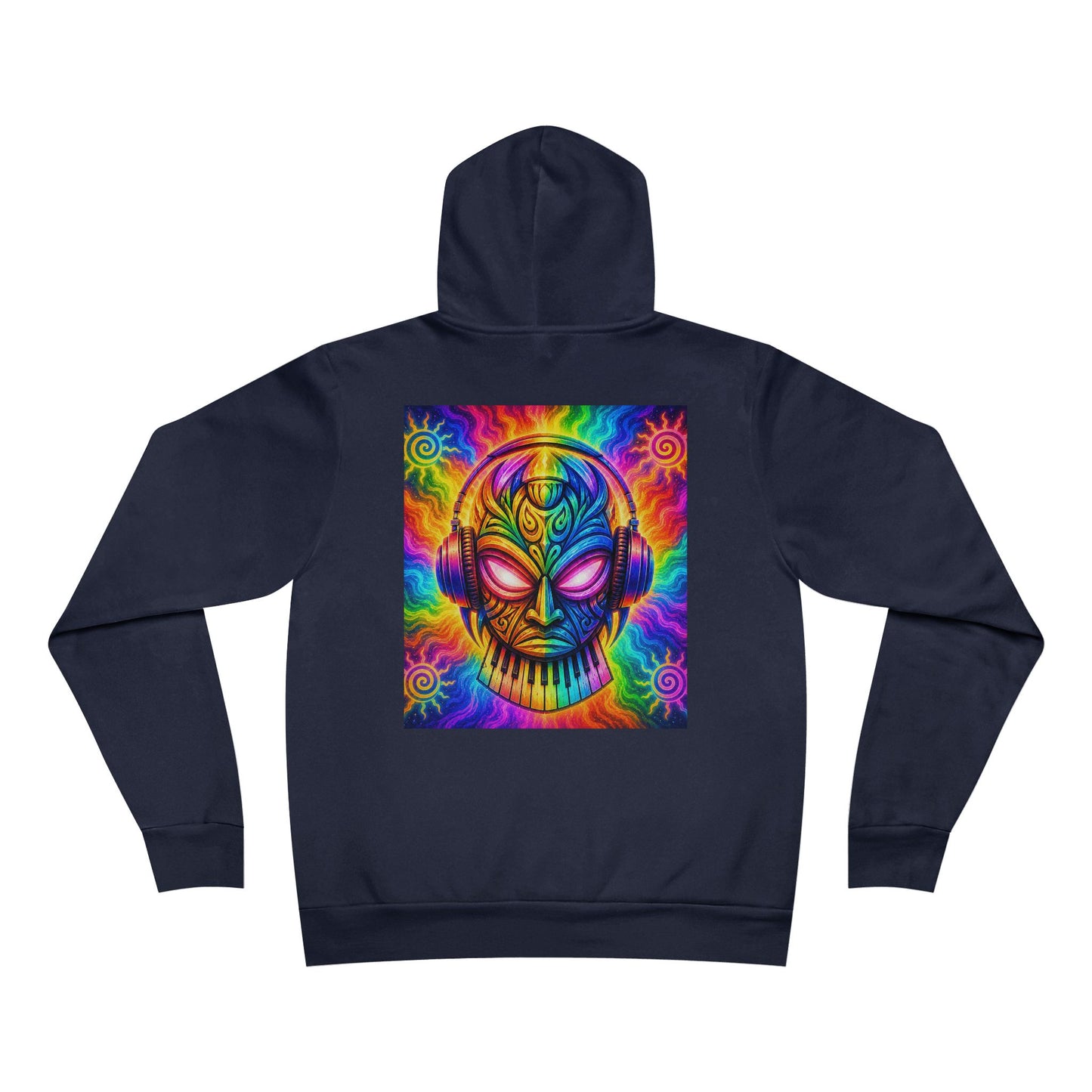 V1B1N Mermaid Hoodie – Colorful Trippy Space Art Pullover