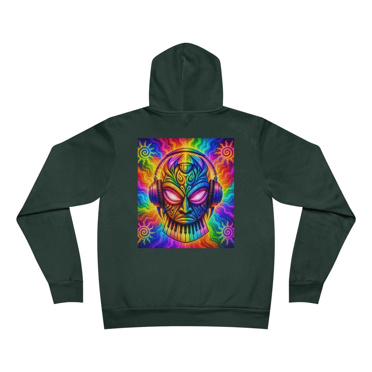 V1B1N Mermaid Hoodie – Colorful Trippy Space Art Pullover