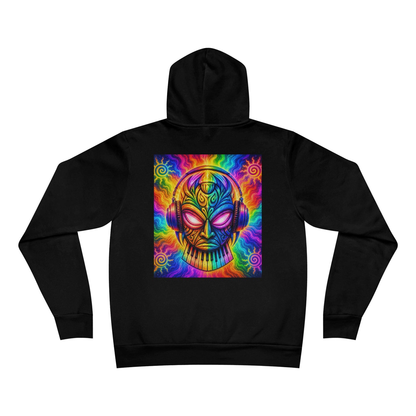 V1B1N Mermaid Hoodie – Colorful Trippy Space Art Pullover