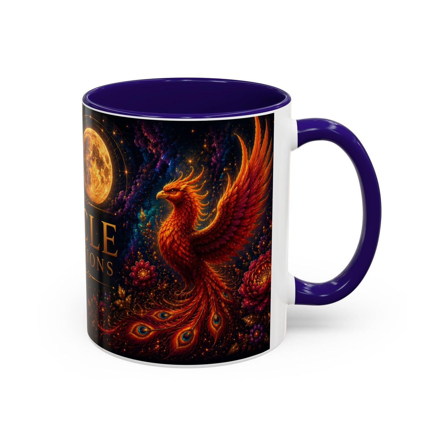 Oracle Connections Phoenix Mug — Mystical Moon & Phoenix 11oz/15oz