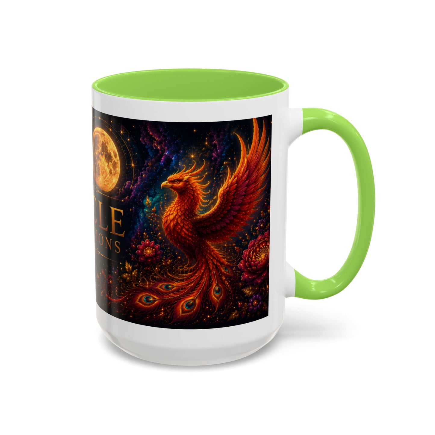 Oracle Connections Phoenix Mug — Mystical Moon & Phoenix 11oz/15oz