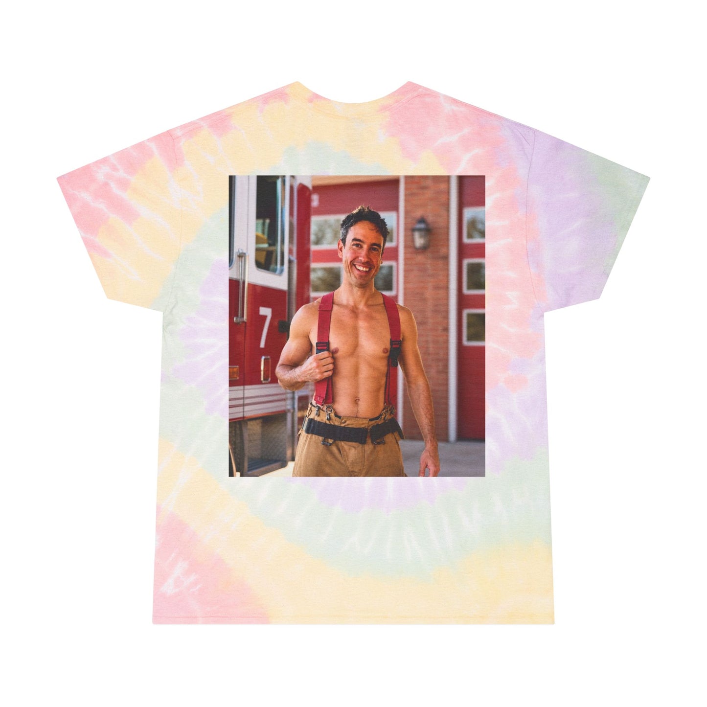 Tie-Dye Tee — 'Sending a Virtual Hug... Loading' Spiral Graphic T-Shirt