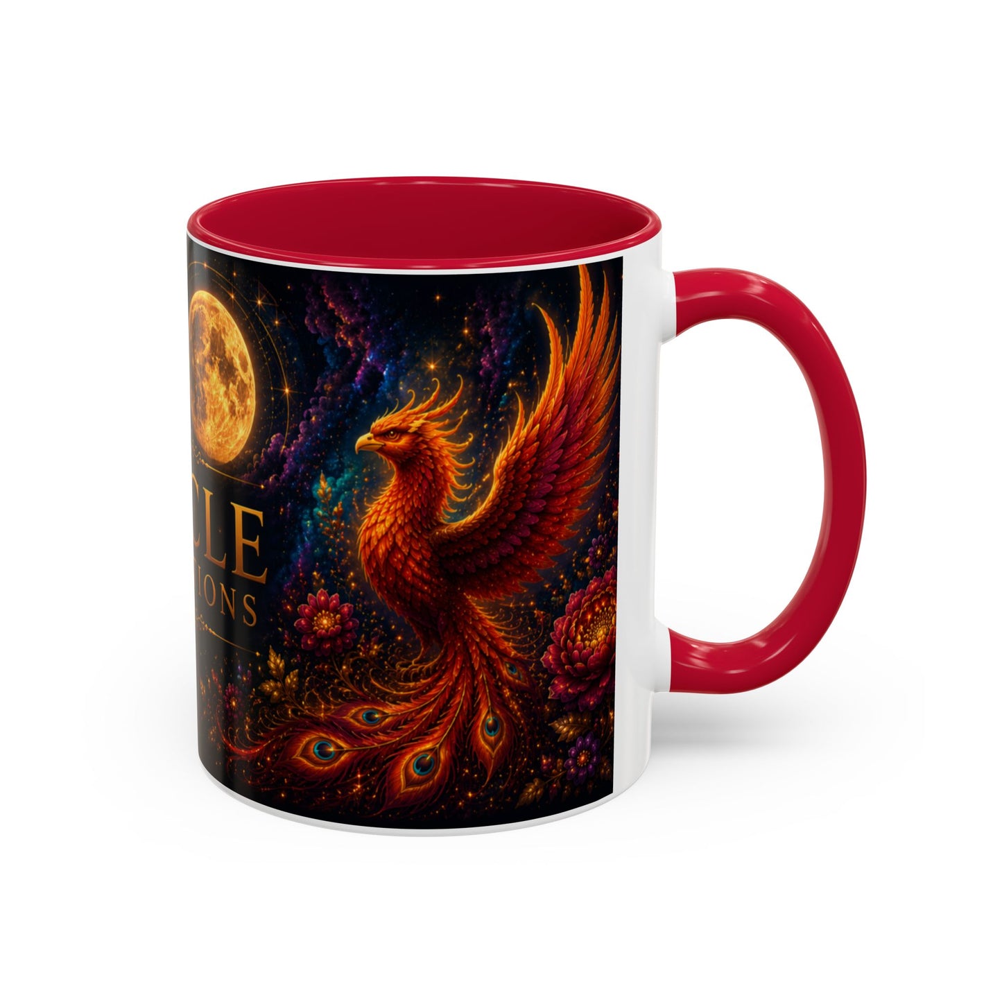 Oracle Connections Phoenix Mug — Mystical Moon & Phoenix 11oz/15oz