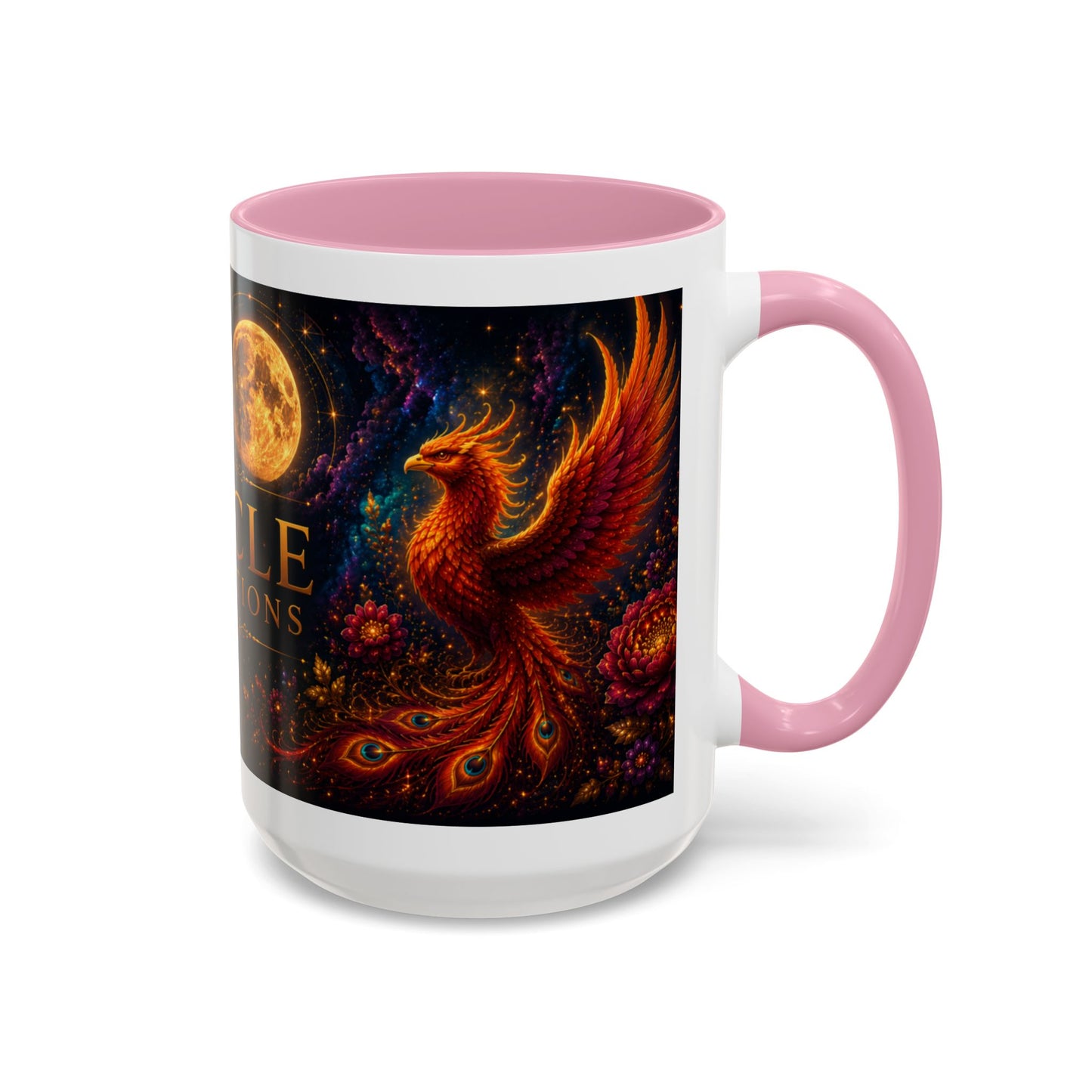 Oracle Connections Phoenix Mug — Mystical Moon & Phoenix 11oz/15oz