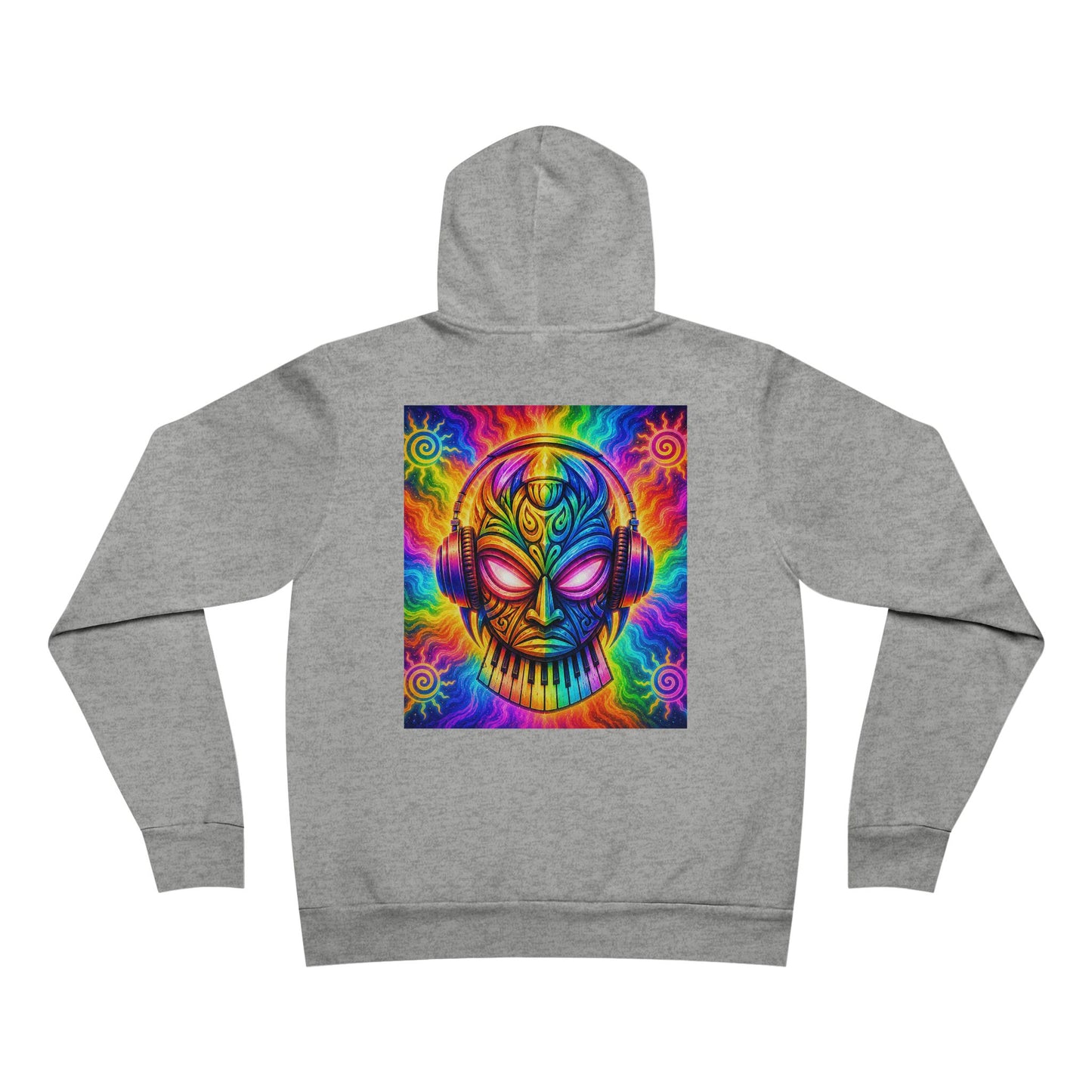 V1B1N Mermaid Hoodie – Colorful Trippy Space Art Pullover