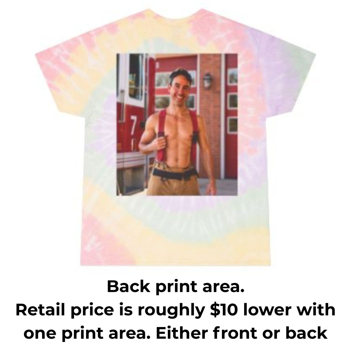 Tie-Dye Tee — 'Sending a Virtual Hug... Loading' Spiral Graphic T-Shirt